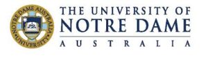University of Notre Dame Australia Application Form